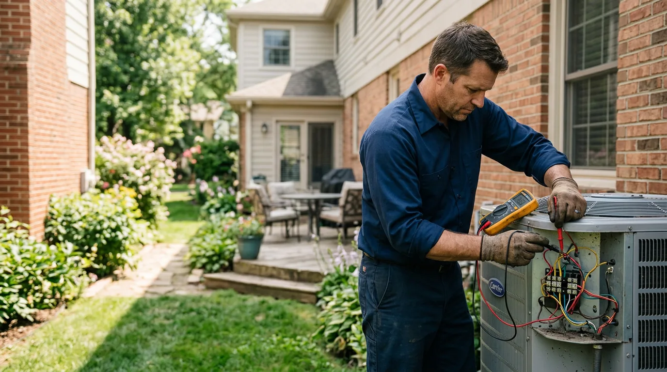 HVAC technician working near Shongaloo, LA